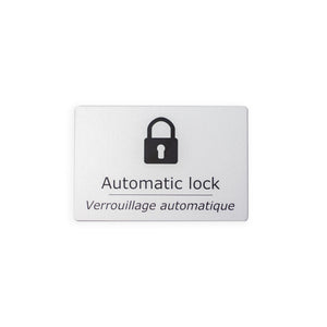 Automatic Lock Door Sign [For Accessible Washroom]